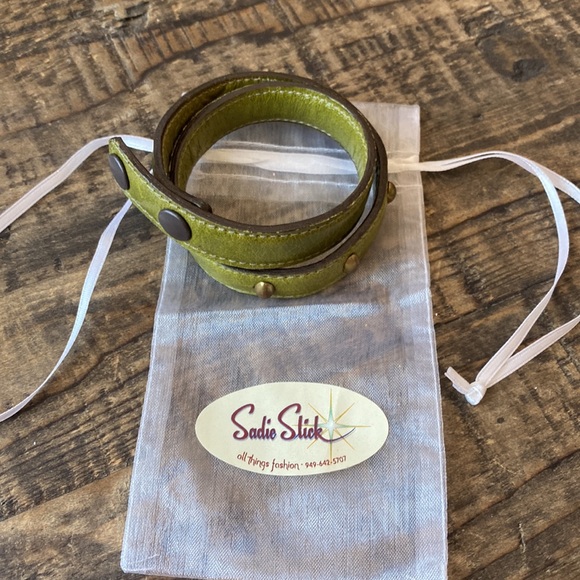 Kristin Kahle double wrap leather bracelet - Picture 5 of 6